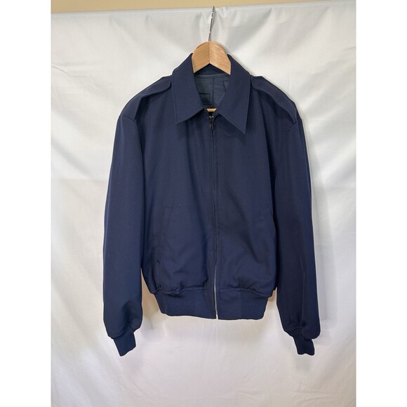 VINTAGE Military AF Jacket 43R POW Eagle  Removable Liner Navy BLUE - Picture 2 of 5